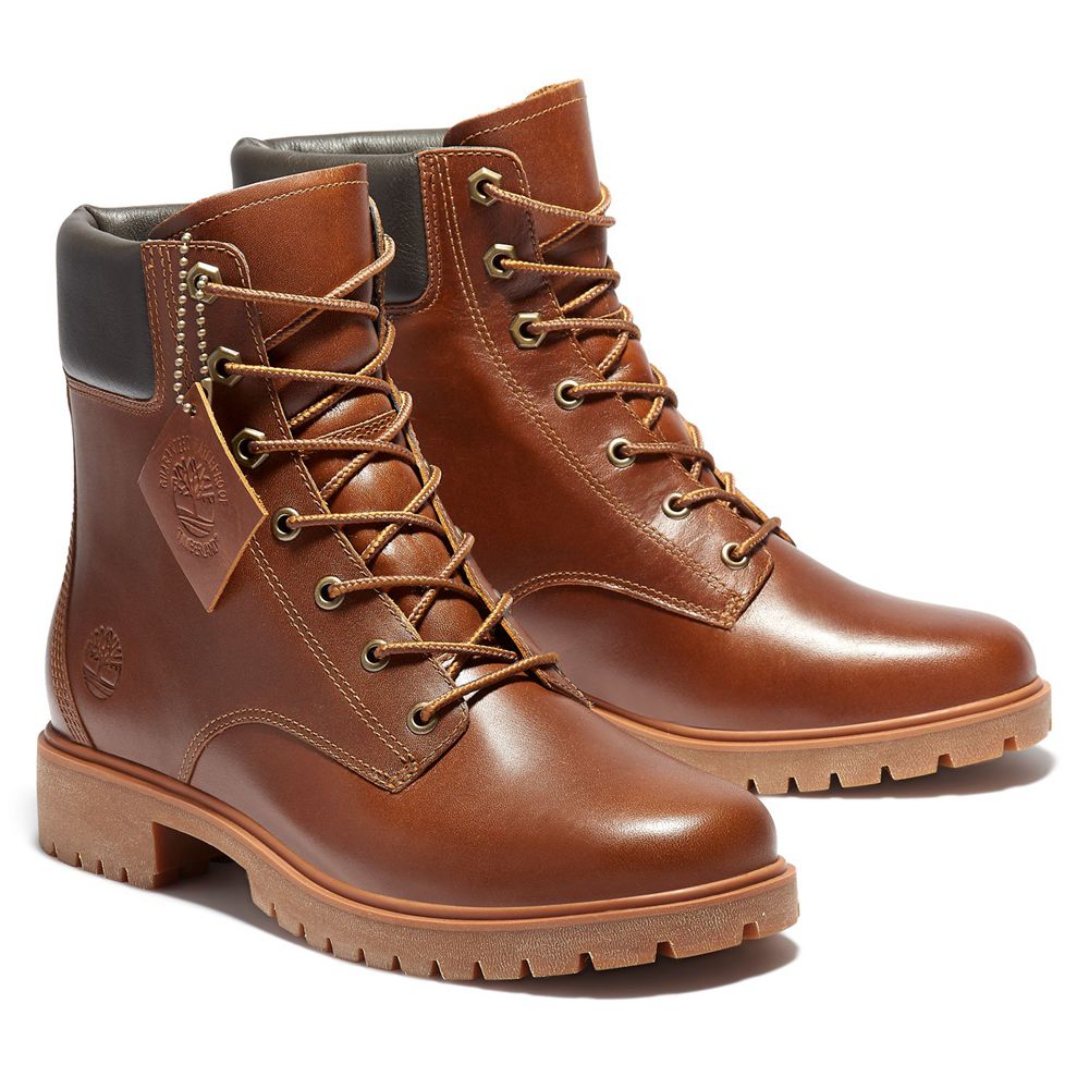 Timberland 6-Inch Μποτακια Γυναικεια Καφε - Jayne Waterproof - Greece 4921068-NK